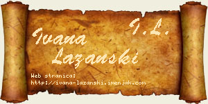 Ivana Lazanski vizit kartica